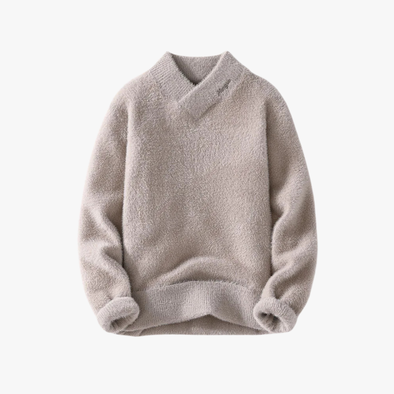Rimora Cork  | Woolen V-Neck Sweater