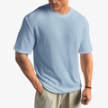 Rimora Cork  | Lightweight Waffle Knit T-Shirt for Men – Breathable Summer Style