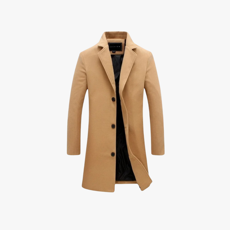Rimora Cork  Stylish Wool Blend Overcoat – Tailored for the Modern Gentleman