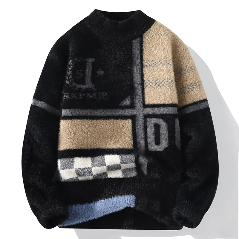 Rimora Cork  | Graphic Patchwork Sweater