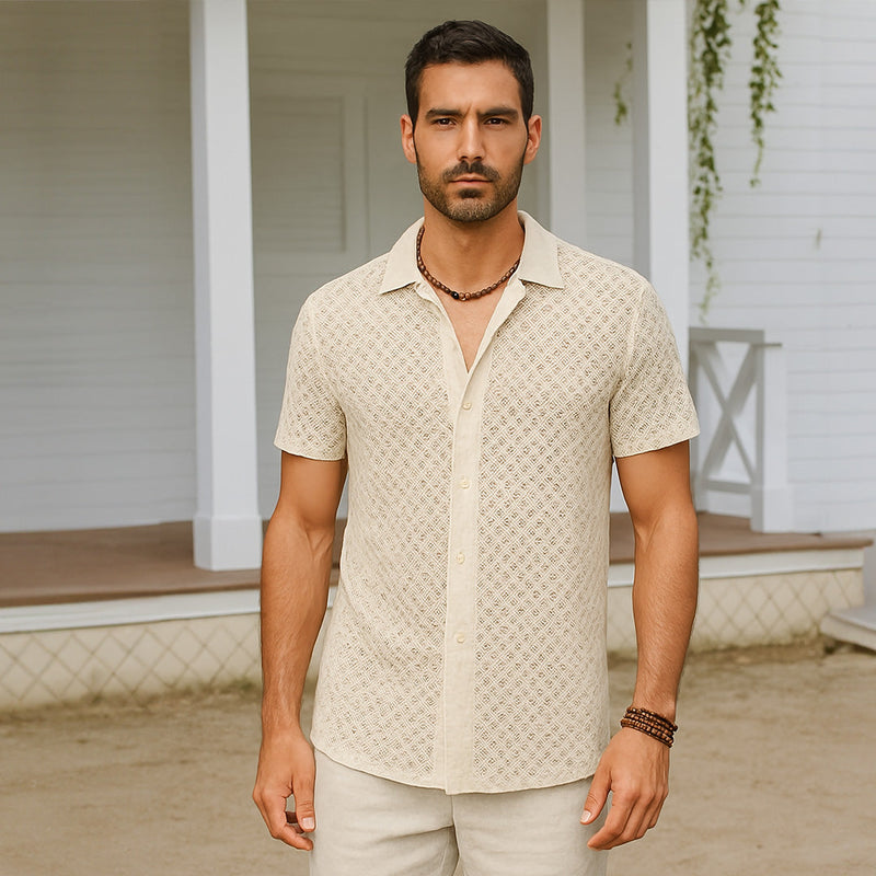 Rimora Cork  | Summer Mesh Men Shirt